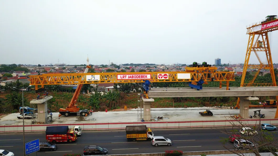 U Shape Girder Beam Launcher Jakarta Lrt Launching Girder