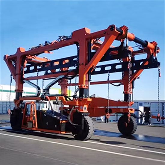 Grue à portique pour pneus en caoutchouc, 30 tonnes, transporteur cavalier de 40 tonnes